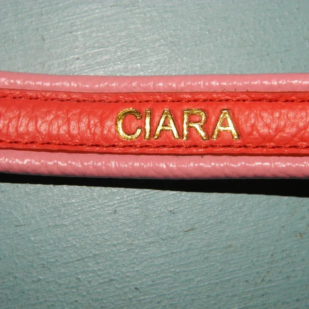 Mark & Graham Two Color Leather Dog Collar 